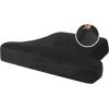 imageHVERSAILTEX Stretch Velvet T Couch Cushion Cover Seat Cushion Cover for Chair Recliner Wingback Chair Furniture Protector Sofa Cushion Slipcover with Elastic BottomArmchairIvoryBlack