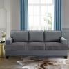 imageHVERSAILTEX Stretch Velvet T Couch Cushion Cover Seat Cushion Cover for Chair Recliner Wingback Chair Furniture Protector Sofa Cushion Slipcover with Elastic BottomArmchairIvoryGrey