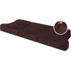 imageHVERSAILTEX Stretch Velvet T Couch Cushion Cover Seat Cushion Cover for Chair Recliner Wingback Chair Furniture Protector Sofa Cushion Slipcover with Elastic BottomArmchairIvoryBrown
