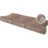 imageHVERSAILTEX Stretch Velvet T Couch Cushion Cover Seat Cushion Cover for Chair Recliner Wingback Chair Furniture Protector Sofa Cushion Slipcover with Elastic BottomArmchairIvoryTaupe