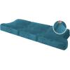 imageHVERSAILTEX Stretch Velvet T Couch Cushion Cover Seat Cushion Cover for Chair Recliner Wingback Chair Furniture Protector Sofa Cushion Slipcover with Elastic BottomArmchairIvoryDeep Teal
