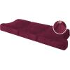 imageHVERSAILTEX Stretch Velvet T Couch Cushion Cover Seat Cushion Cover for Chair Recliner Wingback Chair Furniture Protector Sofa Cushion Slipcover with Elastic BottomArmchairIvoryWineBurgundy