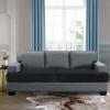 imageHVERSAILTEX Stretch Velvet T Couch Cushion Cover Seat Cushion Cover for Chair Recliner Wingback Chair Furniture Protector Sofa Cushion Slipcover with Elastic BottomArmchairIvoryBlack