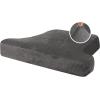 imageHVERSAILTEX Stretch Velvet T Couch Cushion Cover Seat Cushion Cover for Chair Recliner Wingback Chair Furniture Protector Sofa Cushion Slipcover with Elastic BottomArmchairIvoryGrey