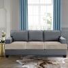 imageHVERSAILTEX Stretch Velvet T Couch Cushion Cover Seat Cushion Cover for Chair Recliner Wingback Chair Furniture Protector Sofa Cushion Slipcover with Elastic BottomArmchairIvoryFrench Oak