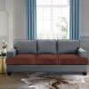 imageHVERSAILTEX Stretch Velvet T Couch Cushion Cover Seat Cushion Cover for Chair Recliner Wingback Chair Furniture Protector Sofa Cushion Slipcover with Elastic BottomArmchairIvoryBurnt Brick