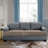 imageHVERSAILTEX Stretch Velvet T Couch Cushion Cover Seat Cushion Cover for Chair Recliner Wingback Chair Furniture Protector Sofa Cushion Slipcover with Elastic BottomArmchairIvoryTaupe