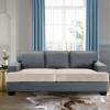 imageHVERSAILTEX Stretch Velvet T Couch Cushion Cover Seat Cushion Cover for Chair Recliner Wingback Chair Furniture Protector Sofa Cushion Slipcover with Elastic BottomArmchairIvoryIvory