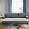 imageHVERSAILTEX Stretch Velvet T Couch Cushion Cover Seat Cushion Cover for Chair Recliner Wingback Chair Furniture Protector Sofa Cushion Slipcover with Elastic BottomArmchairIvoryPorcelain