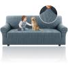 imageHVERSAILTEX Jacquard Couch Cushion Covers High Stretch Sofa Covers for 3 Cushion Couch Furniture Protector Spandex AntiSlip Soft Thickened Slipcovers Diamond Pattern3 Back Covers GreySpiralstone Blue