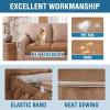 imageHVERSAILTEX 100 Waterproof Couch Covers for 3 Cushion Couch Sofa Pet Friendly Stretch Couch Cushion Covers Sectional Couch Covers Thick Dual Fleece Fabric3 Pieces Sofa Cushion Covers CamelCamel