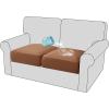 imageHVERSAILTEX 100 Waterproof Couch Covers for 3 Cushion Couch Sofa Pet Friendly Stretch Couch Cushion Covers Sectional Couch Covers Thick Dual Fleece Fabric3 Pieces Sofa Cushion Covers CamelCamel