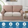 imageHVERSAILTEX 100 Waterproof Couch Covers for 3 Cushion Couch Sofa Pet Friendly Stretch Couch Cushion Covers Sectional Couch Covers Thick Dual Fleece Fabric3 Pieces Sofa Cushion Covers CamelIvory