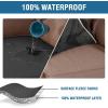 imageHVERSAILTEX 100 Waterproof Couch Covers for 3 Cushion Couch Sofa Pet Friendly Stretch Couch Cushion Covers Sectional Couch Covers Thick Dual Fleece Fabric3 Pieces Sofa Cushion Covers CamelDark Gray