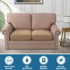 imageHVERSAILTEX 100 Waterproof Couch Covers for 3 Cushion Couch Sofa Pet Friendly Stretch Couch Cushion Covers Sectional Couch Covers Thick Dual Fleece Fabric3 Pieces Sofa Cushion Covers CamelWarm Sand