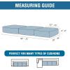 imageHVERSAILTEX 100 Waterproof Couch Covers for 3 Cushion Couch Sofa Pet Friendly Stretch Couch Cushion Covers Sectional Couch Covers Thick Dual Fleece Fabric3 Pieces Sofa Cushion Covers CamelWarm Sand
