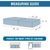 imageHVERSAILTEX 100 Waterproof Couch Covers for 3 Cushion Couch Sofa Pet Friendly Stretch Couch Cushion Covers Sectional Couch Covers Thick Dual Fleece Fabric3 Pieces Sofa Cushion Covers CamelWarm Sand