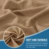 imageHVERSAILTEX 100 Waterproof Couch Covers for 3 Cushion Couch Sofa Pet Friendly Stretch Couch Cushion Covers Sectional Couch Covers Thick Dual Fleece Fabric3 Pieces Sofa Cushion Covers CamelWarm Sand