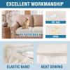 imageHVERSAILTEX 100 Waterproof Couch Covers for 3 Cushion Couch Sofa Pet Friendly Stretch Couch Cushion Covers Sectional Couch Covers Thick Dual Fleece Fabric3 Pieces Sofa Cushion Covers CamelIvory