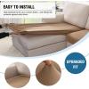 imageHVERSAILTEX 100 Waterproof Couch Covers for 3 Cushion Couch Sofa Pet Friendly Stretch Couch Cushion Covers Sectional Couch Covers Thick Dual Fleece Fabric3 Pieces Sofa Cushion Covers CamelWarm Sand