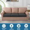 imageHVERSAILTEX 100 Waterproof Couch Covers for 3 Cushion Couch Sofa Pet Friendly Stretch Couch Cushion Covers Sectional Couch Covers Thick Dual Fleece Fabric3 Pieces Sofa Cushion Covers CamelDark Gray