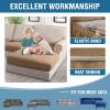 imageHVERSAILTEX 100 Waterproof Couch Covers for 3 Cushion Couch Sofa Pet Friendly Stretch Couch Cushion Covers Sectional Couch Covers Thick Dual Fleece Fabric3 Pieces Sofa Cushion Covers CamelWarm Sand