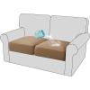 imageHVERSAILTEX 100 Waterproof Couch Covers for 3 Cushion Couch Sofa Pet Friendly Stretch Couch Cushion Covers Sectional Couch Covers Thick Dual Fleece Fabric3 Pieces Sofa Cushion Covers CamelWarm Sand