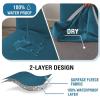 imageHVERSAILTEX 100 Waterproof Dining Chair Covers Stretch Chair Covers for Dining Room Set of 6 Parson Chair Slipcovers Chair Protectors Covers Dining Soft Thick Solid Fleece Fabric Peacock BluePeacock Blue