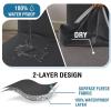 imageHVERSAILTEX 100 Waterproof Dining Chair Covers Stretch Chair Covers for Dining Room Set of 6 Parson Chair Slipcovers Chair Protectors Covers Dining Soft Thick Solid Fleece Fabric Peacock BlueDark Grey
