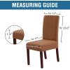 imageHVERSAILTEX 100 Waterproof Dining Chair Covers Stretch Chair Covers for Dining Room Set of 6 Parson Chair Slipcovers Chair Protectors Covers Dining Soft Thick Solid Fleece Fabric Washable IvoryCamel