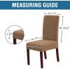 imageHVERSAILTEX 100 Waterproof Dining Chair Covers Stretch Chair Covers for Dining Room Set of 6 Parson Chair Slipcovers Chair Protectors Covers Dining Soft Thick Solid Fleece Fabric Peacock BlueSand