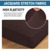 imageHVERSAILTEX High Stretch Individual Seat Cushion Covers Sofa Slipcovers Featuring Jacquard Textured Twill Fabric 3 Pack for 3 Couch Cushion GreyChocolate