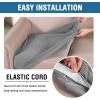 imageHVERSAILTEX High Stretch Individual Seat Cushion Covers Sofa Slipcovers Featuring Jacquard Textured Twill Fabric 3 Pack for 3 Couch Cushion GreyDove