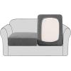 imageHVERSAILTEX High Stretch Individual Seat Cushion Covers Sofa Slipcovers Featuring Jacquard Textured Twill Fabric 3 Pack for 3 Couch Cushion GreyDove