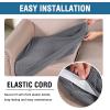 imageHVERSAILTEX High Stretch Individual Seat Cushion Covers Sofa Slipcovers Featuring Jacquard Textured Twill Fabric 3 Pack for 3 Couch Cushion GreyGrey