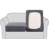 imageHVERSAILTEX High Stretch Individual Seat Cushion Covers Sofa Slipcovers Featuring Jacquard Textured Twill Fabric 3 Pack for 3 Couch Cushion GreyGrey