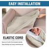 imageHVERSAILTEX High Stretch Individual Seat Cushion Covers Sofa Slipcovers Featuring Jacquard Textured Twill Fabric 3 Pack for 3 Couch Cushion GreyIsland Fossi