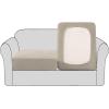 imageHVERSAILTEX High Stretch Individual Seat Cushion Covers Sofa Slipcovers Featuring Jacquard Textured Twill Fabric 3 Pack for 3 Couch Cushion GreyIsland Fossi