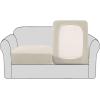 imageHVERSAILTEX High Stretch Individual Seat Cushion Covers Sofa Slipcovers Featuring Jacquard Textured Twill Fabric 3 Pack for 3 Couch Cushion GreyNatural
