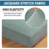 imageHVERSAILTEX High Stretch Individual Seat Cushion Covers Sofa Slipcovers Featuring Jacquard Textured Twill Fabric 3 Pack for 3 Couch Cushion GreySage