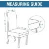 imageHVERSAILTEX Velvet Dining Chair Covers Stretch Chair Covers for Dining Room Set of 4 Parson Chair Slipcovers Chair Protectors Covers Dining Soft Thick Solid Velvet Fabric Washable BlackOatmeal