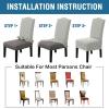 imageHVERSAILTEX Velvet Dining Chair Covers Stretch Chair Covers for Dining Room Set of 4 Parson Chair Slipcovers Chair Protectors Covers Dining Soft Thick Solid Velvet Fabric Washable BlackChecked Green