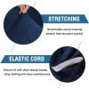 imageHVERSAILTEX Velvet Dining Chair Covers Stretch Chair Covers for Dining Room Set of 4 Parson Chair Slipcovers Chair Protectors Covers Dining Soft Thick Solid Velvet Fabric Washable BlackNavy