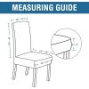 imageHVERSAILTEX Velvet Dining Chair Covers Stretch Chair Covers for Dining Room Set of 4 Parson Chair Slipcovers Chair Protectors Covers Dining Soft Thick Solid Velvet Fabric Washable BlackChecked Caramel