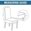 imageHVERSAILTEX Velvet Dining Chair Covers Stretch Chair Covers for Dining Room Set of 4 Parson Chair Slipcovers Chair Protectors Covers Dining Soft Thick Solid Velvet Fabric Washable BlackStriped Grey
