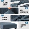 imageHVERSAILTEX 100 Waterproof Bar Stool Cover Stretch Counter Stool Pub Chair Slipcover for Dining Room Removable Soft Thick Solid Fleece Fabric Bar Stool Slipcovers Set of 2 CamelJacquardstoneblue