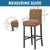 imageHVERSAILTEX 100 Waterproof Bar Stool Cover Stretch Counter Stool Pub Chair Slipcover for Dining Room Removable Soft Thick Solid Fleece Fabric Bar Stool Slipcovers Set of 2 CamelFleecesand
