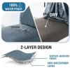 imageHVERSAILTEX 100 Waterproof Bar Stool Cover Stretch Counter Stool Pub Chair Slipcover for Dining Room Removable Soft Thick Solid Fleece Fabric Bar Stool Slipcovers Set of 4 CamelJacquardstoneblue