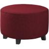 imageHVERSAILTEX Ottoman Cover Stretch Ottoman Slipcover Round Ottoman Storage Cover Folding Stool Covers Furniture Protector Cover for Footrest Ottoman Fit Dia 20quot  23quot ChocolateWineBurgundy
