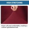imageHVERSAILTEX Ottoman Cover Stretch Ottoman Slipcover Round Ottoman Storage Cover Folding Stool Covers Furniture Protector Cover for Footrest Ottoman Fit Dia 20quot  23quot ChocolateWineBurgundy